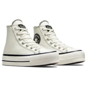 Scarpe Chuck Taylor All Star Lift Platform Hi “Bianco Nero”