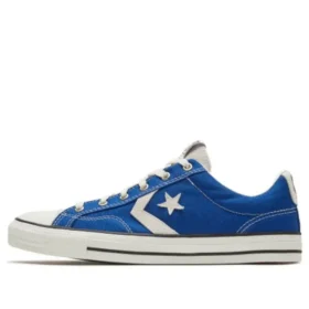 Scarpe da skateboard casual retrò Star Player unisex blu e bianco