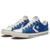 Scarpe da skateboard casual retrò Star Player unisex blu e bianco