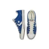 Scarpe da skateboard casual retrò Star Player unisex blu e bianco