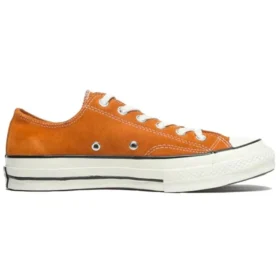 Scarpe di tela basse e alla moda Bitte Retro Turn Fur in arancione anni ’70
