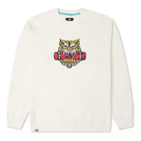 Serie Capodanno TIGER Pattern Round Neck Sports “Milk White”