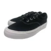 SkidGrip Scarpe casual basse in tela retrò alla moda Nero Bianco