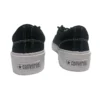 SkidGrip Scarpe casual basse in tela retrò alla moda Nero Bianco