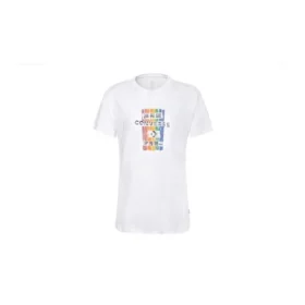 Slim Fit con stampa a maniche corte Bianco