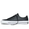 Sneakers basse in pelle unisex One Star Nero/Bianco