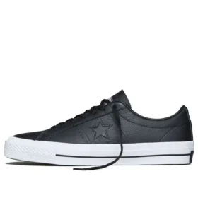 Sneakers basse in pelle unisex One Star Nero/Bianco