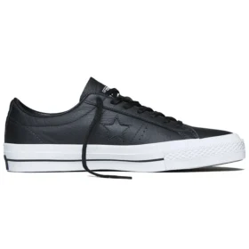 Sneakers basse in pelle unisex One Star Nero/Bianco