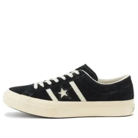 Sneakers basse unisex in pelle scamosciata con bandiera a stelle e strisce, nero