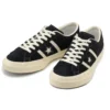 Sneakers basse unisex in pelle scamosciata con bandiera a stelle e strisce, nero