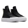Sneakers con plateau Chuck Taylor All Star Cruise Hi “Pelle Nera”
