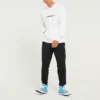 Stampa alfabetica, stile casual per coppia, bianco