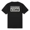 Stampa con logo alfabetico Retro Casual Manica corta Nero