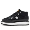Stivale foderato in pile One Star suola spessa Nero Bianco