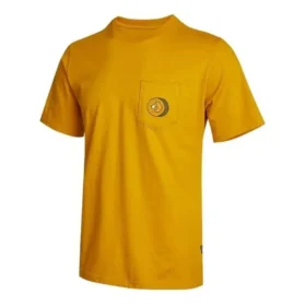 T-shirt a maniche corte con tasca e stampa Sushi Taglie asiatiche “Yellow”