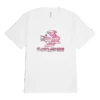 T-shirt con grafica a stelle, chevron e nuvole Taglie asiatiche “Bianco”