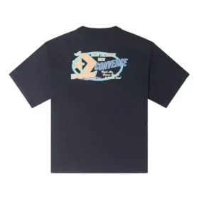 T-shirt con grafica barca a vela retrò Taglie asiatiche “Nero”