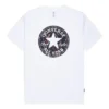 T-shirt con grafica Chuck Taylor Patch Splatter Paint Taglie asiatiche “Bianco”