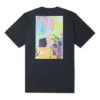 T-shirt con grafica Neon Nature Taglie asiatiche “Nero”