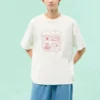 T-shirt con grafica sensoriale Taglie asiatiche “Bianco”