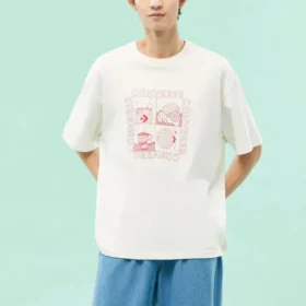 T-shirt con grafica sensoriale Taglie asiatiche “Bianco”