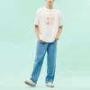 T-shirt con grafica sensoriale Taglie asiatiche “Bianco”