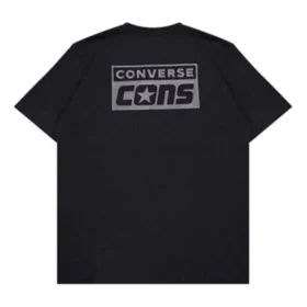 T-shirt con stampa Cons Taglie asiatiche “Nero”