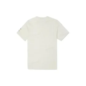 T-shirt in jersey di cotone Peace & Unity Taglie asiatiche “Egret”