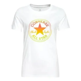 T-shirt Ombre Chuck Patch Crew taglie asiatiche “White Yellow”