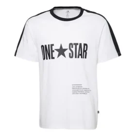 T-shirt One Star Panel Taglie asiatiche “White”