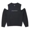Top con spalle scoperte in maglia ritorta Taglie asiatiche “Nero”