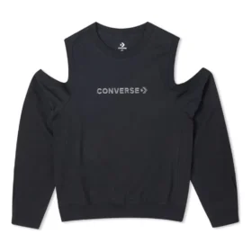 Top con spalle scoperte in maglia ritorta Taglie asiatiche “Nero”
