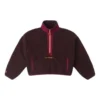 Top Sherpa con mezza zip Taglie asiatiche “Eternal Earth Brown”