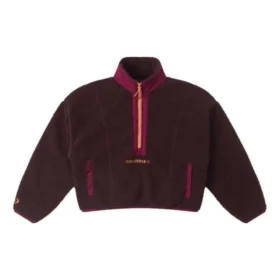 Top Sherpa con mezza zip Taglie asiatiche “Eternal Earth Brown”