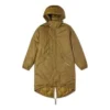 Trench lungo in piuma Taglie asiatiche “Marrone”